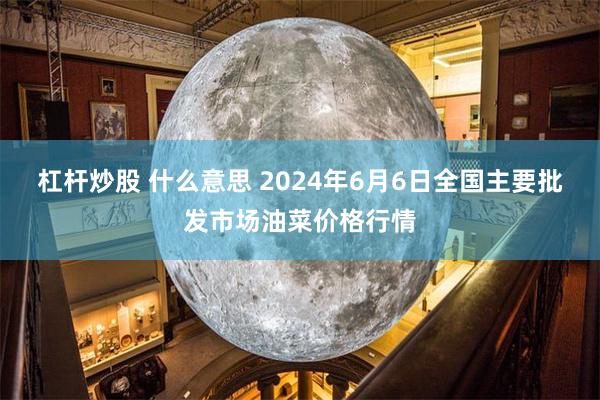 杠杆炒股 什么意思 2024年6月6日全国主要批发市场油