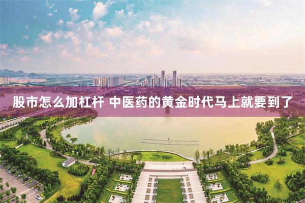 股市怎么加杠杆 中医药的黄金时代马上就要到了